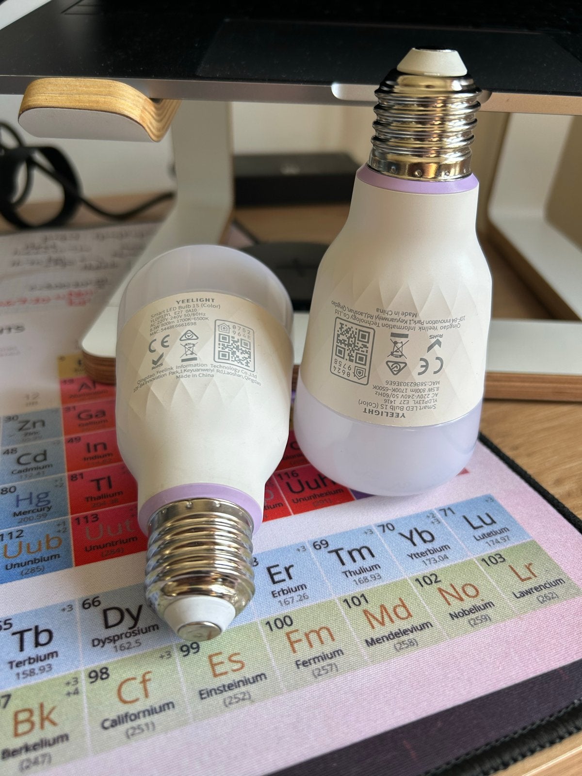 2x Yeelight Smart LED Lamp E27 Kleur (800lm), Ophalen, Meerkleurig, 60 watt of meer, E27 (groot)