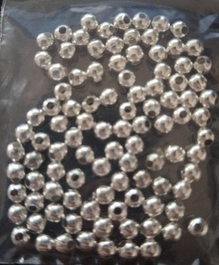 100 stuks zilverkleur spacers 4mm, Ophalen of Verzenden, Nieuw, Tussenstuk of Tussenkraal