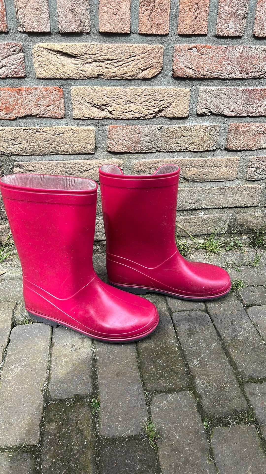 Roze regenlaarzen - Maat 33, Gebruikt, Meisje, Ophalen of Verzenden, Laarzen