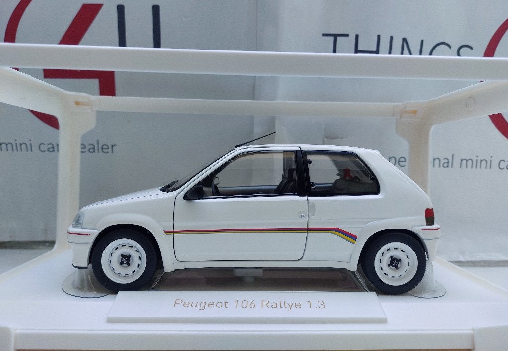 Norev 1:18 Peugeot 106 Rallye 1.3 1993 wit nieuw in doos, Ophalen of Verzenden, Nieuw, Auto, Norev