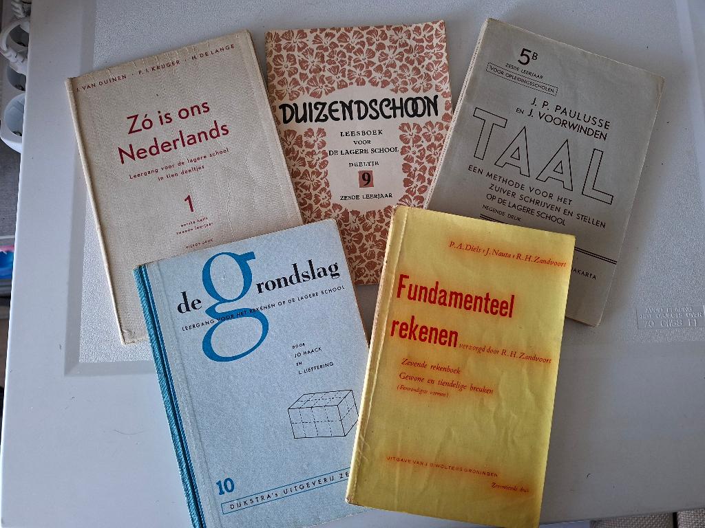 School boeken jaren 60, Boeken, Schoolboeken, Diverse auteurs, Nederlands, Overige niveaus, Ophalen