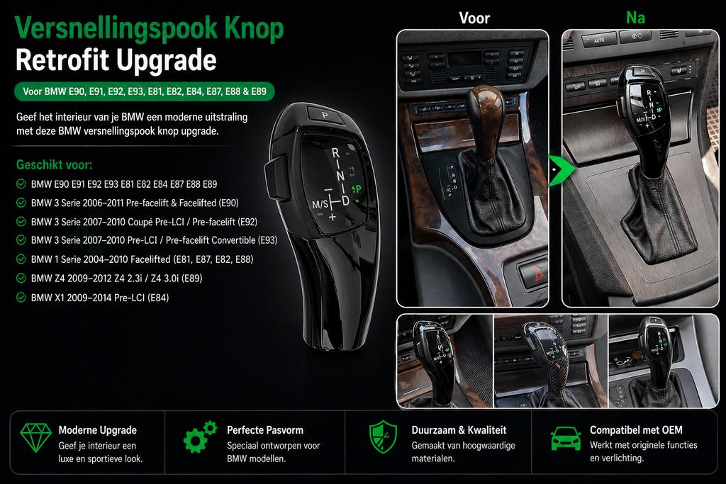 BMW Interieur Upgrade Luxe Versnellingspook, Ophalen, Nieuw, BMW