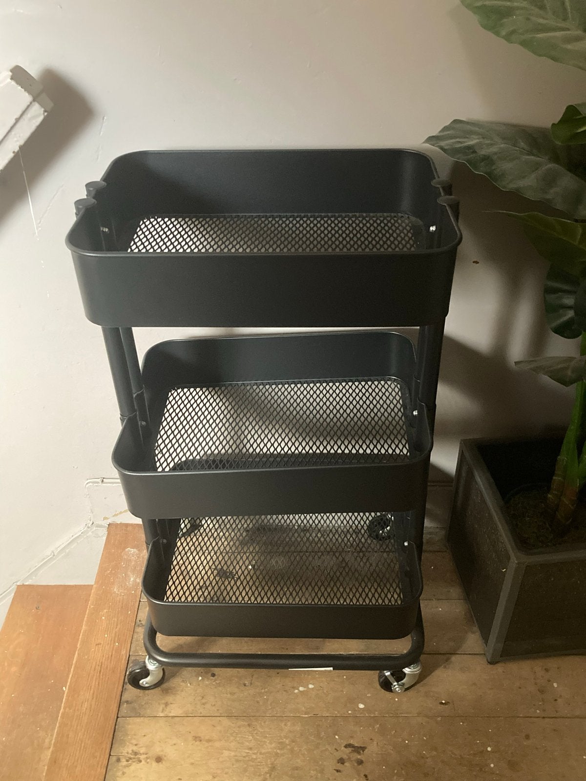 IKEA RÅSKOG Roltafel - Zwart, Ophalen, Zo goed als nieuw