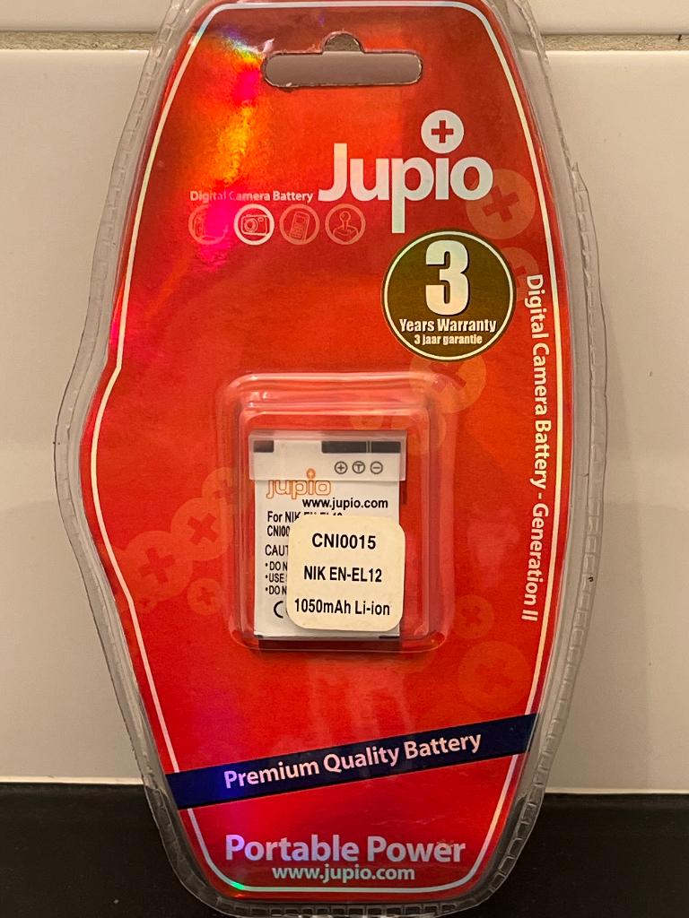 Jupio CNI0015 Batterij 3.7V 1050mAh Nikon, Ophalen of Verzenden, Nieuw