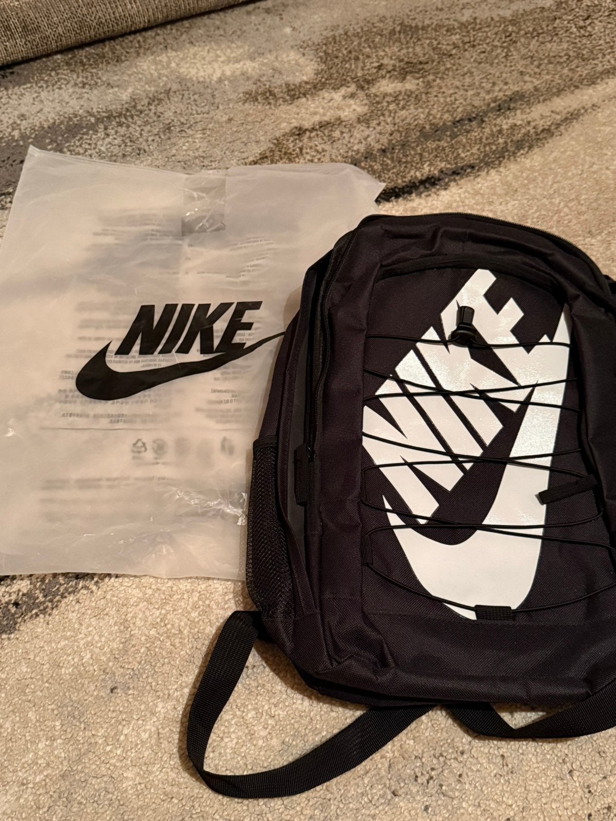 Nike Rugzak Zwart met Logo & Mesh Banden | Nieuw, Sieraden, Tassen en Uiterlijk, Tassen | Rugtassen, Ophalen of Verzenden, Nieuw