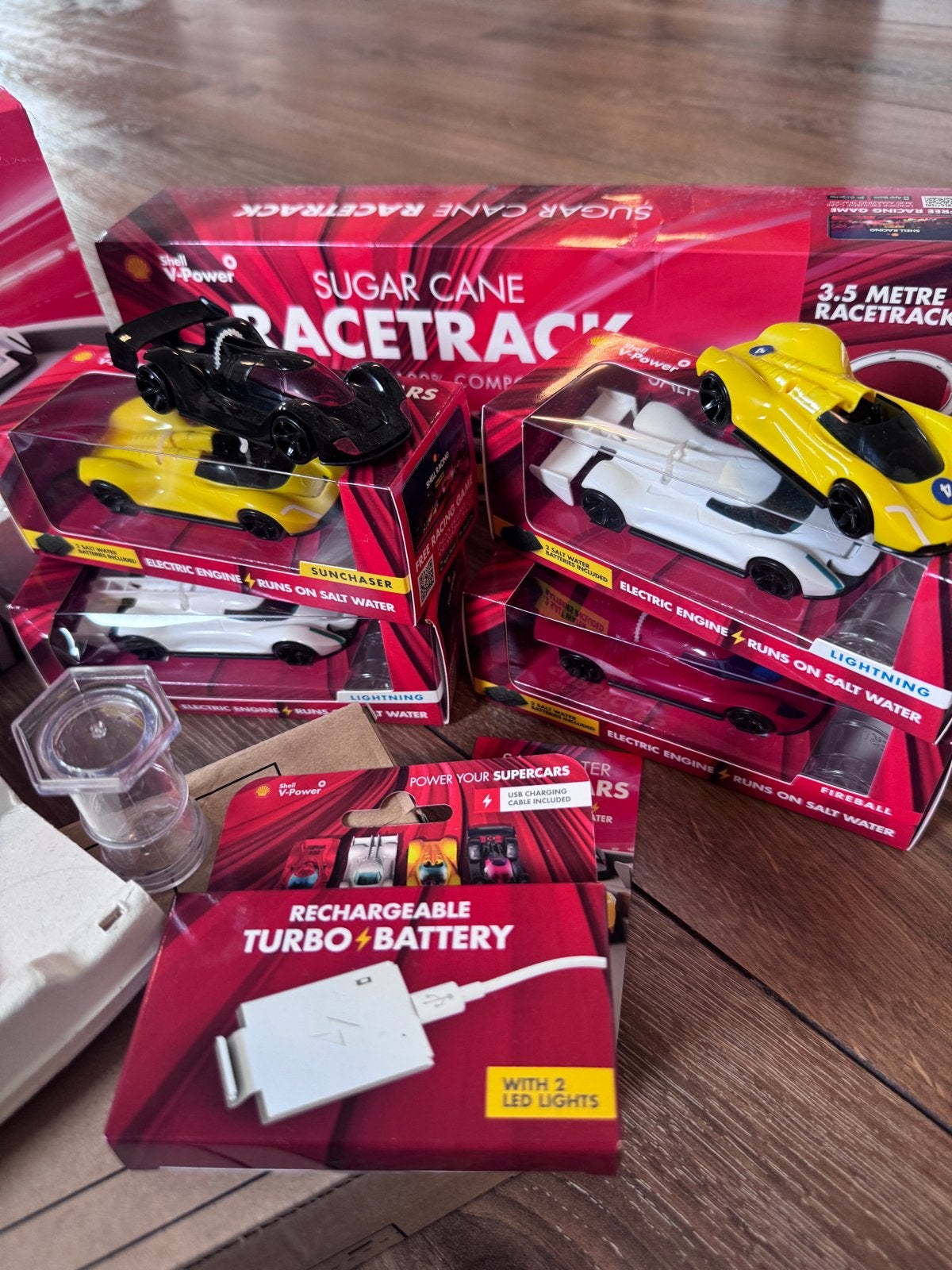 Shell V-Power Sugar Cane Racetrack met Supercars, Racebaan, Zelf te bouwen, Nieuw, Elektrisch