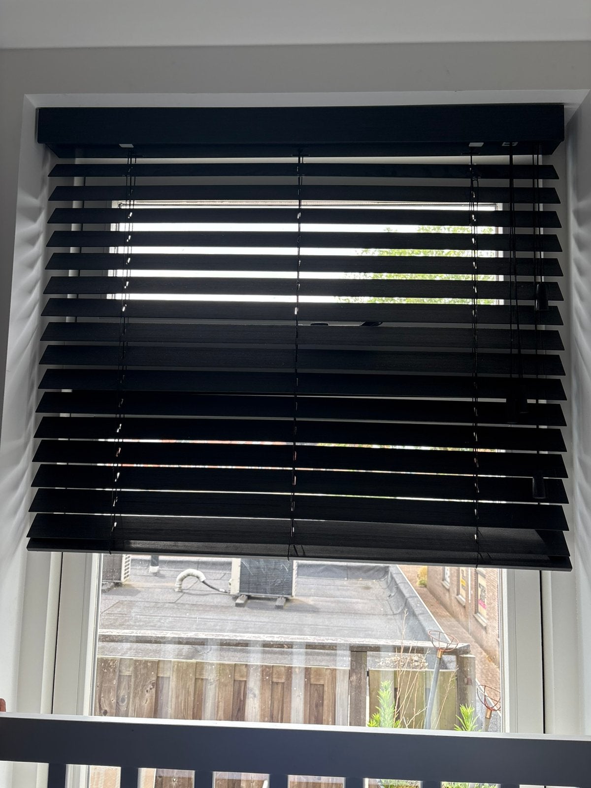 Bamboe black jaloezieen. 4 stuks totaal, Ophalen, Gebruikt, Zwart, Hout