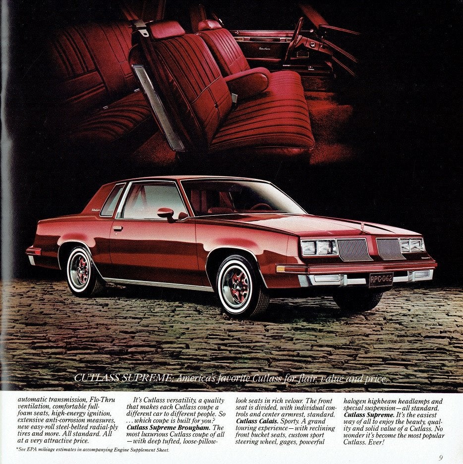Folder Oldsmobile Cutlass, Cutlass Cruiser & Omega (1981), Verzenden, Gelezen, Overige merken