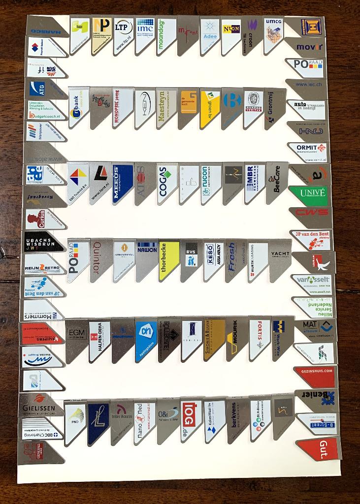ka 60 Wingclips Markclips paperclips 100 verschillende, Verzenden, Zo goed als nieuw