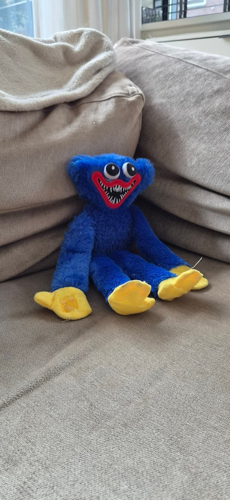 Huggy Wuggy Knuffel Blauw - Zo goed als nieuw, Kinderen en Baby's, Speelgoed | Knuffels en Pluche, Overige merken, Overige karakters