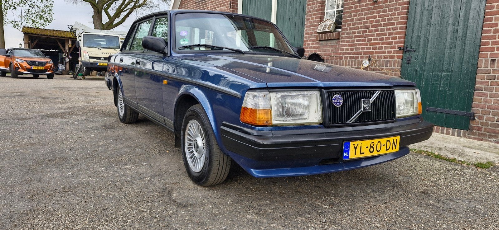 Volvo 240 2.3 GL U9 1990 Blauw, Auto's, Volvo, 1330 kg, 4 cilinders, Blauw, Origineel Nederlands