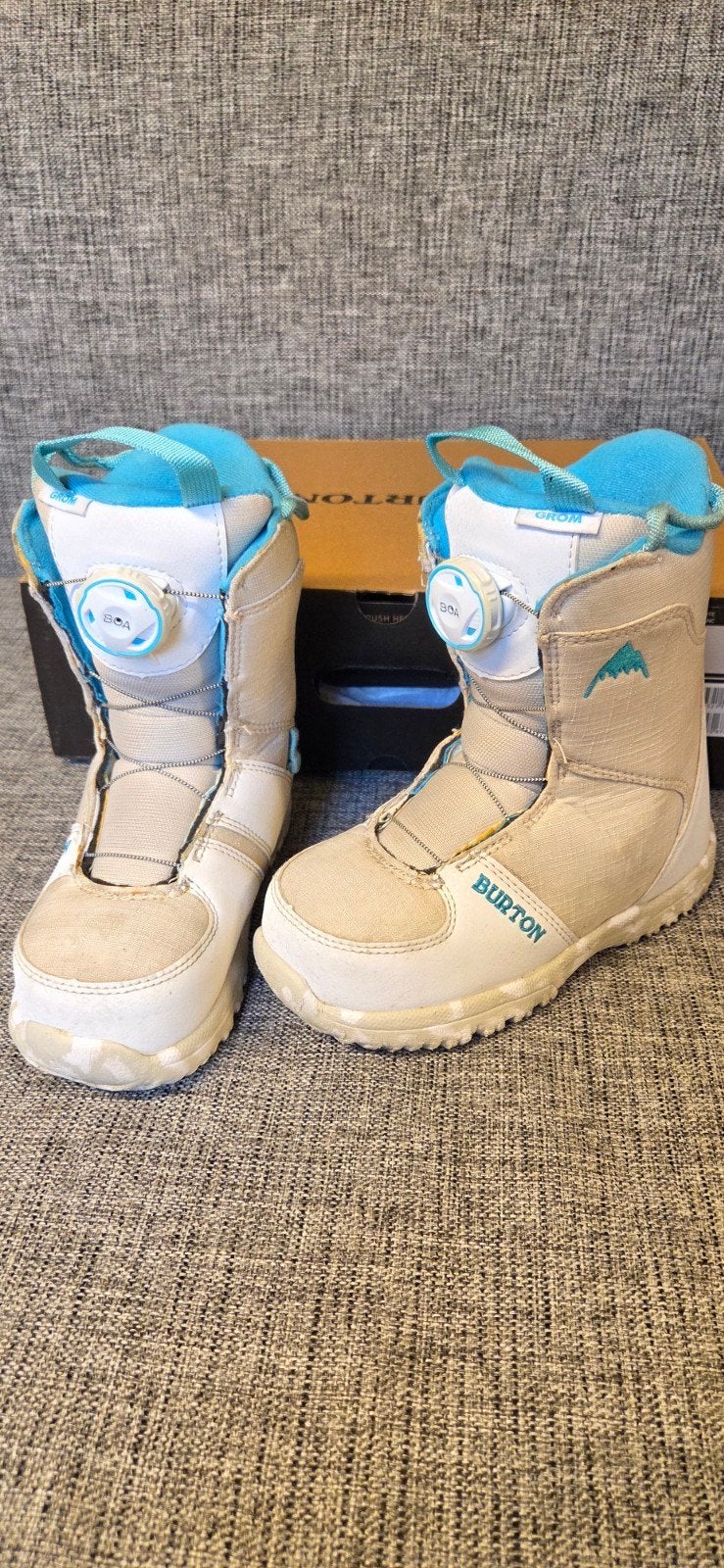 Burton Boa Grom snowboardschoen maat 1K 31.5, Ophalen of Verzenden, Zo goed als nieuw, Schoenen