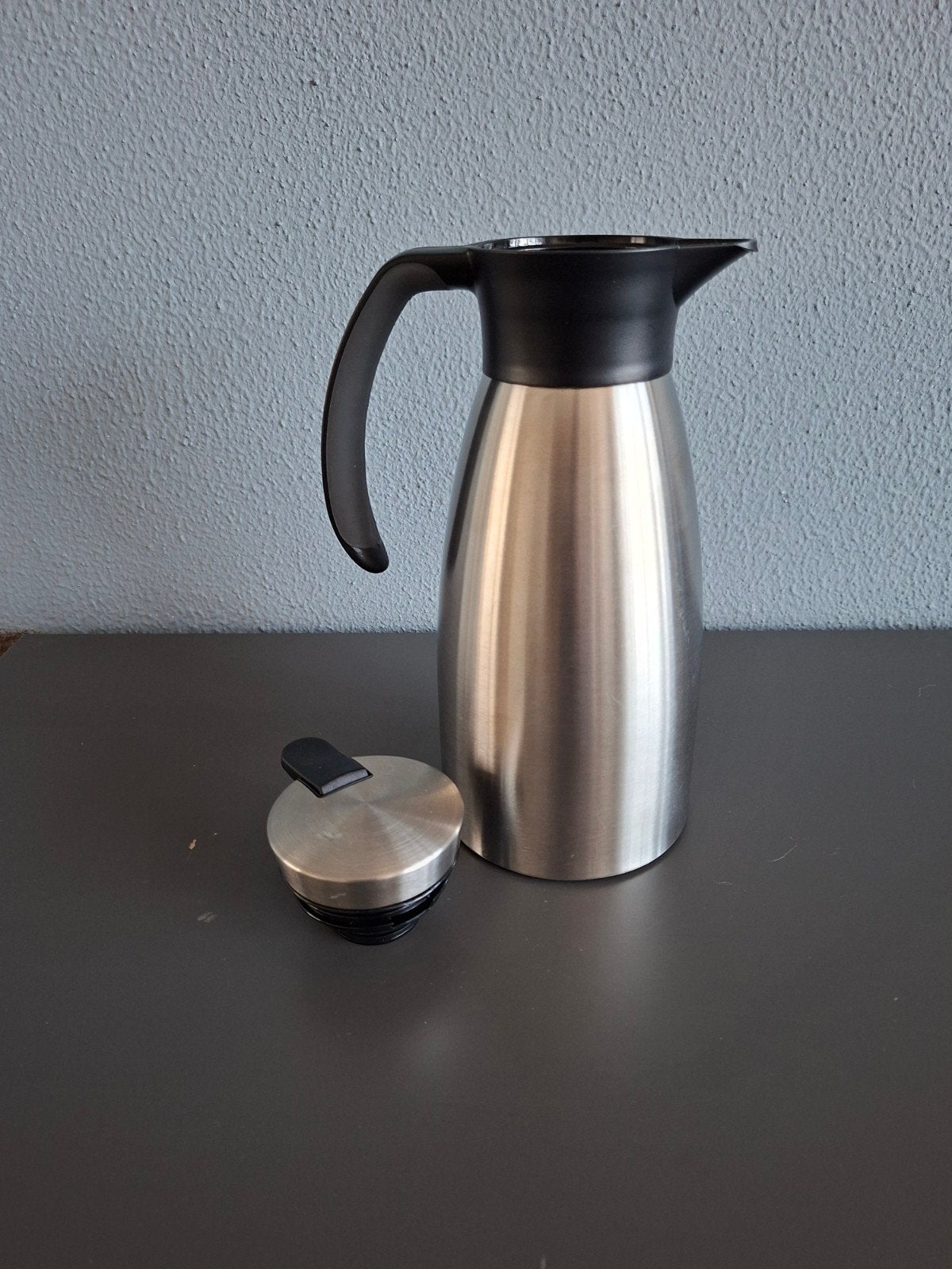Tefal thermoskan 750 ml., Ophalen of Verzenden, Zo goed als nieuw, Rvs