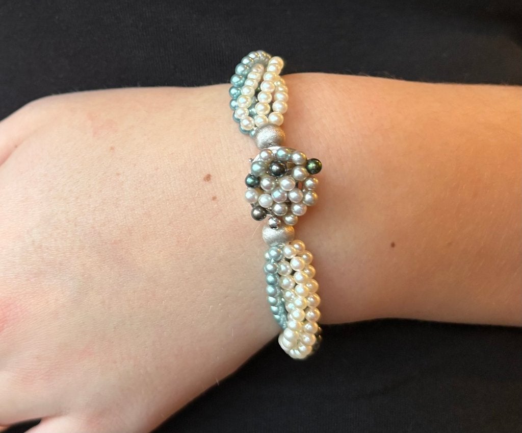 Parel armband zeer fraai 14k slot goud dames luxe vintage, Sieraden, Tassen en Uiterlijk, Voordeelsieraden, Ophalen of Verzenden