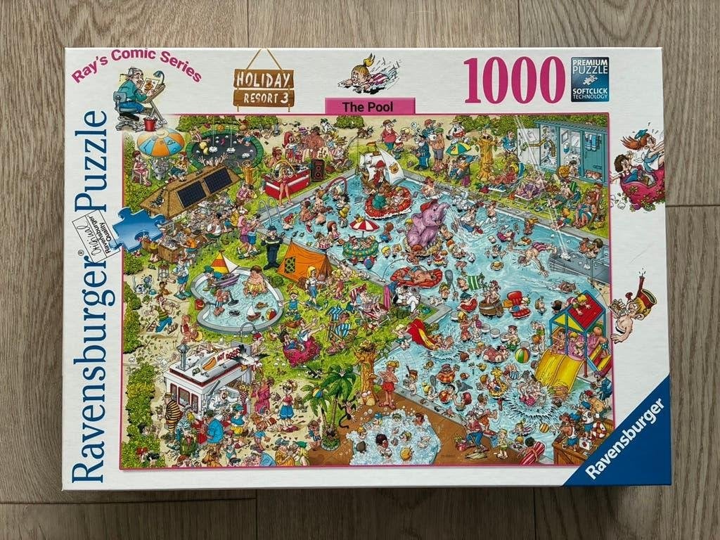 Ravensburger puzzel Holiday Resort 3, Hobby en Vrije tijd, Denksport en Puzzels, Ophalen of Verzenden, 500 t/m 1500 stukjes, Zo goed als nieuw