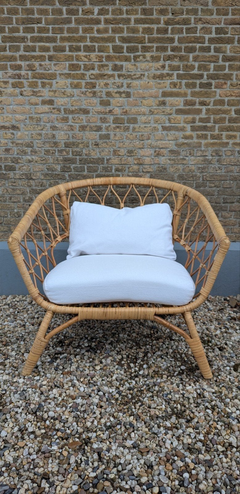Ikea Stockholm lounge stoel met kussens, Ophalen, Overige materialen, Gebruikt, Bruin