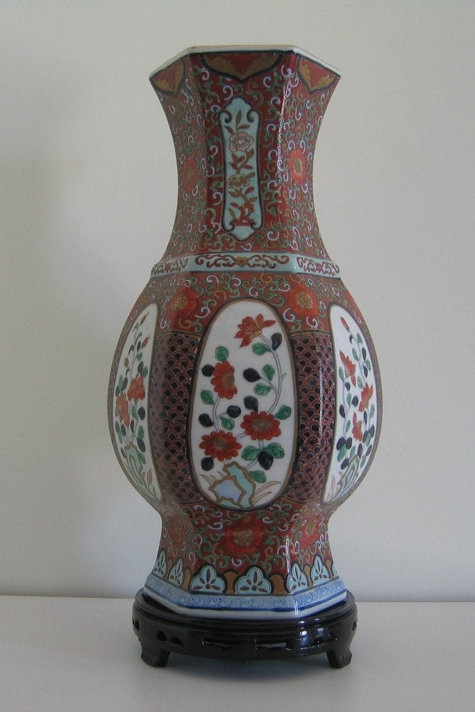 Japanse Imari porseleinen vaas  -  1007, Antiek en Kunst, Japan, Ophalen