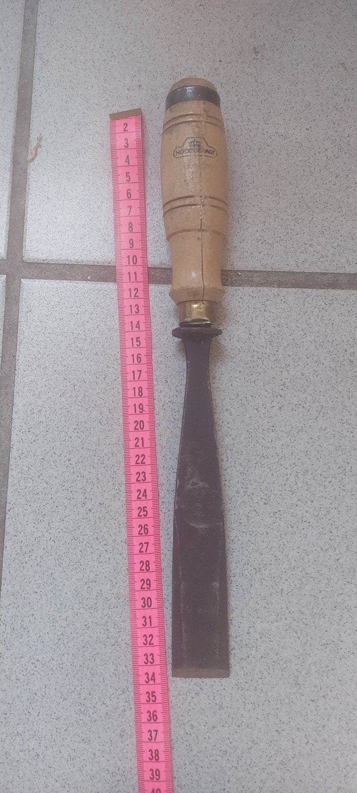 Oude vintage antieke Nooitgedagt beitel gereedschap, Doe-het-zelf en Verbouw, Ophalen of Verzenden, Gebruikt