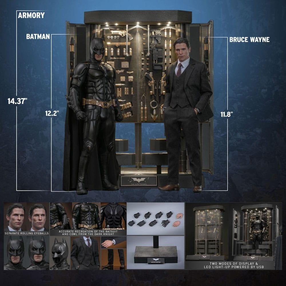 Hot Toys Batman The Dark Knight Batman Armory Bruce Wayne, West Campus 1 76863 Herxheim (DE), Actiefiguur of Pop, Heo GmbH, Nieuw