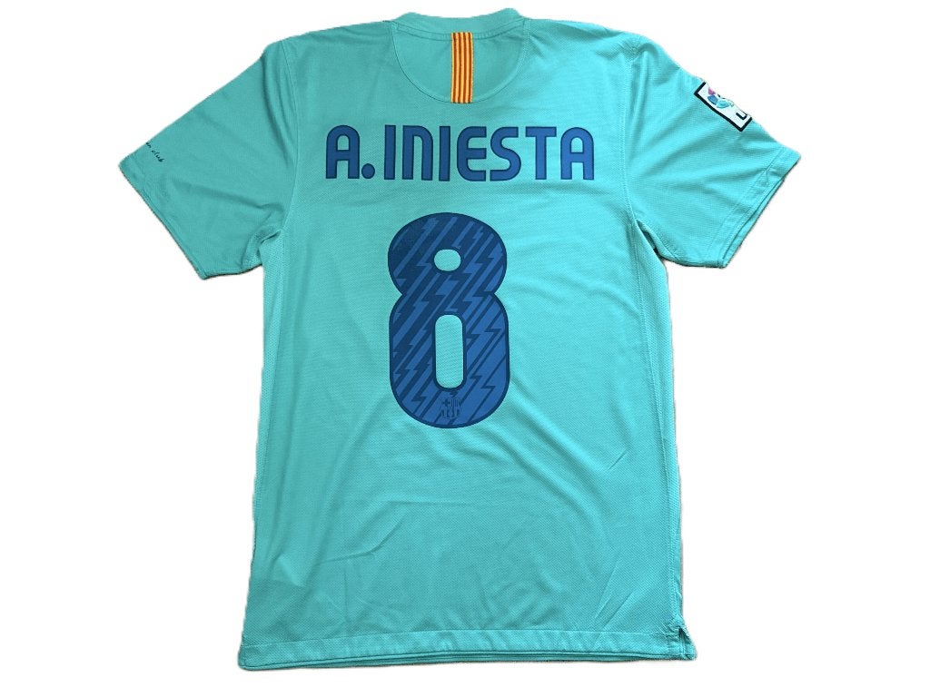 FC Barcelona uitshirt 2010/11 – Iniesta #8 – Nike – Maat S, Maat S, Ophalen of Verzenden, Zo goed als nieuw, Shirt