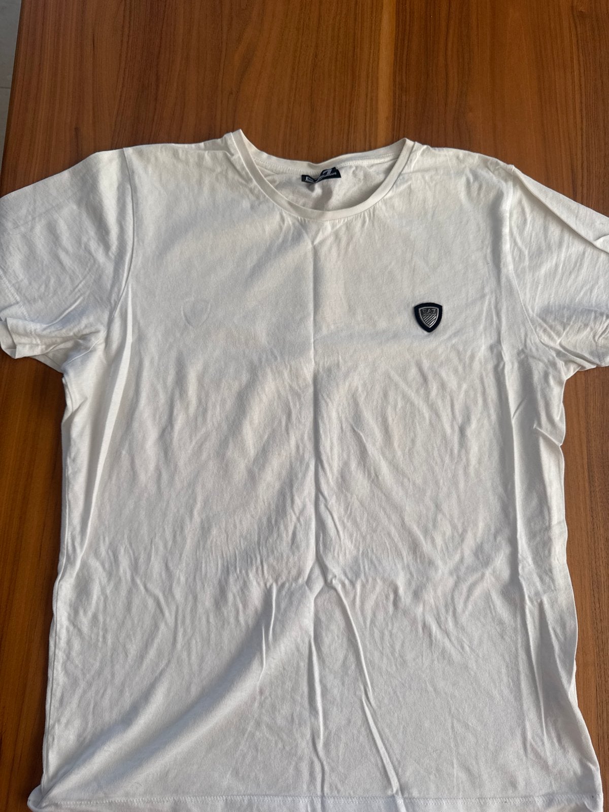 EA7 Emporio Armani T-shirt - Wit - Maat L, Ophalen of Verzenden, Zo goed als nieuw, Maat 52/54 (L), Wit