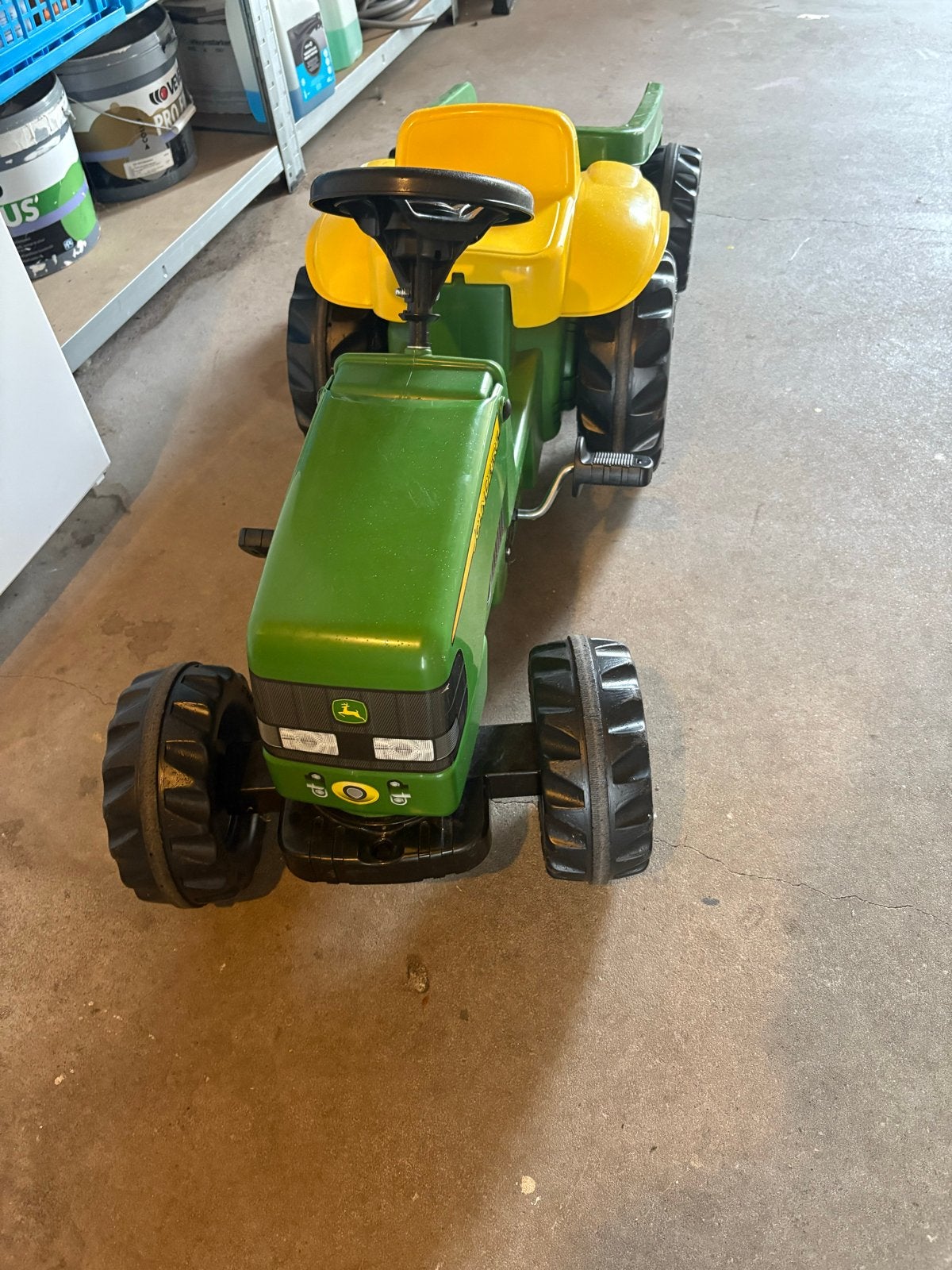 John Deere traptractor met aanhanger, Ophalen, Gebruikt, Trapvoertuig