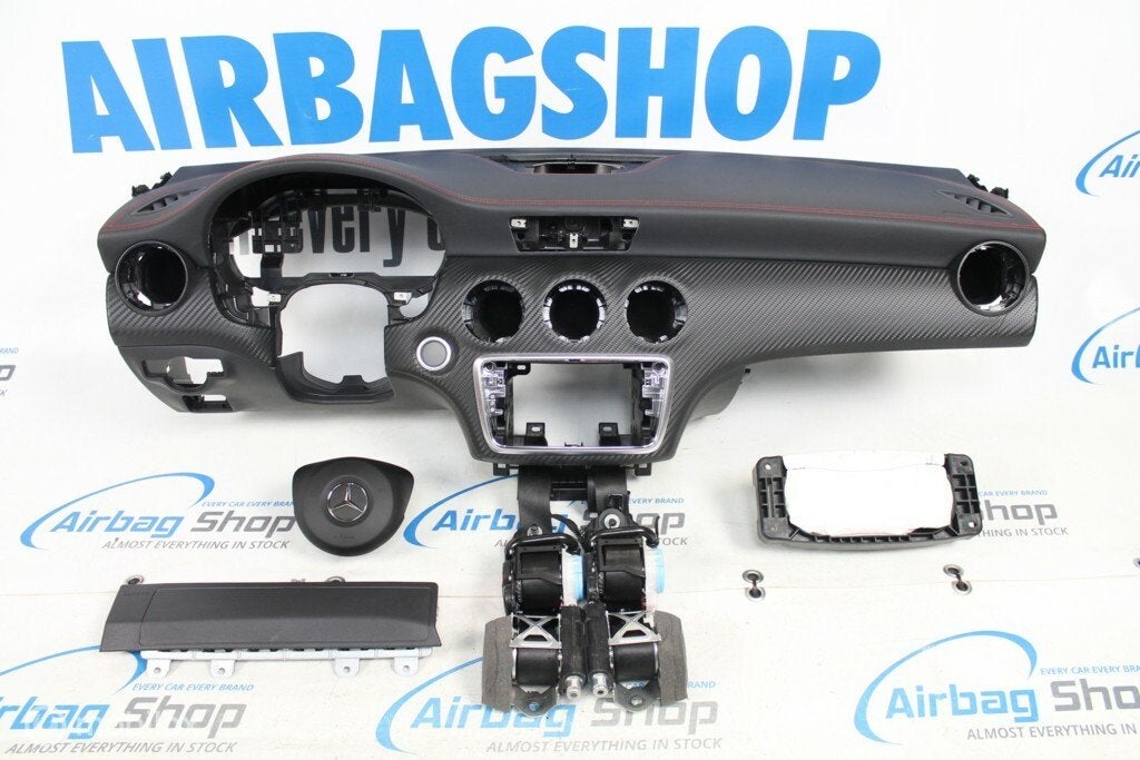 Airbag set - Dashboard leer AMG A klasse W176 (2012-heden), Gebruikt, Ophalen of Verzenden