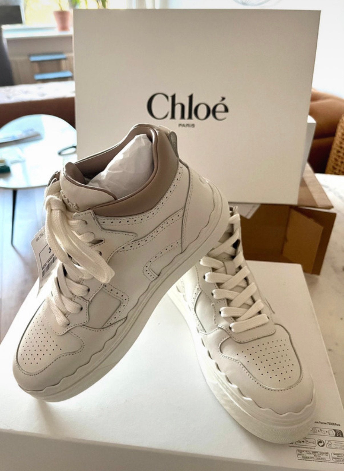 Chloé sneakers | maat 38 | compleet nieuw in doos, Ophalen of Verzenden, Zo goed als nieuw, Wit, Sneakers of Gympen