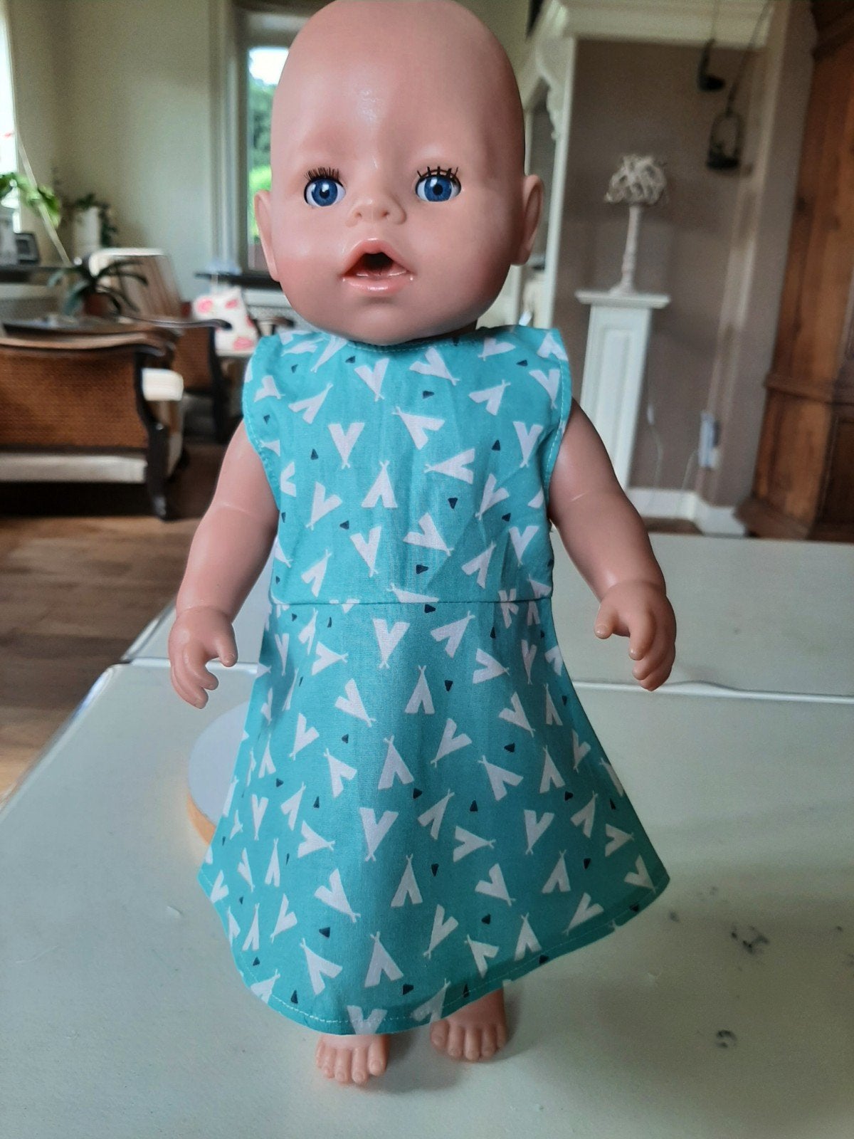 Zomerjurk baby born pop 43cm nieuw, Ophalen of Verzenden, Nieuw, Babypop