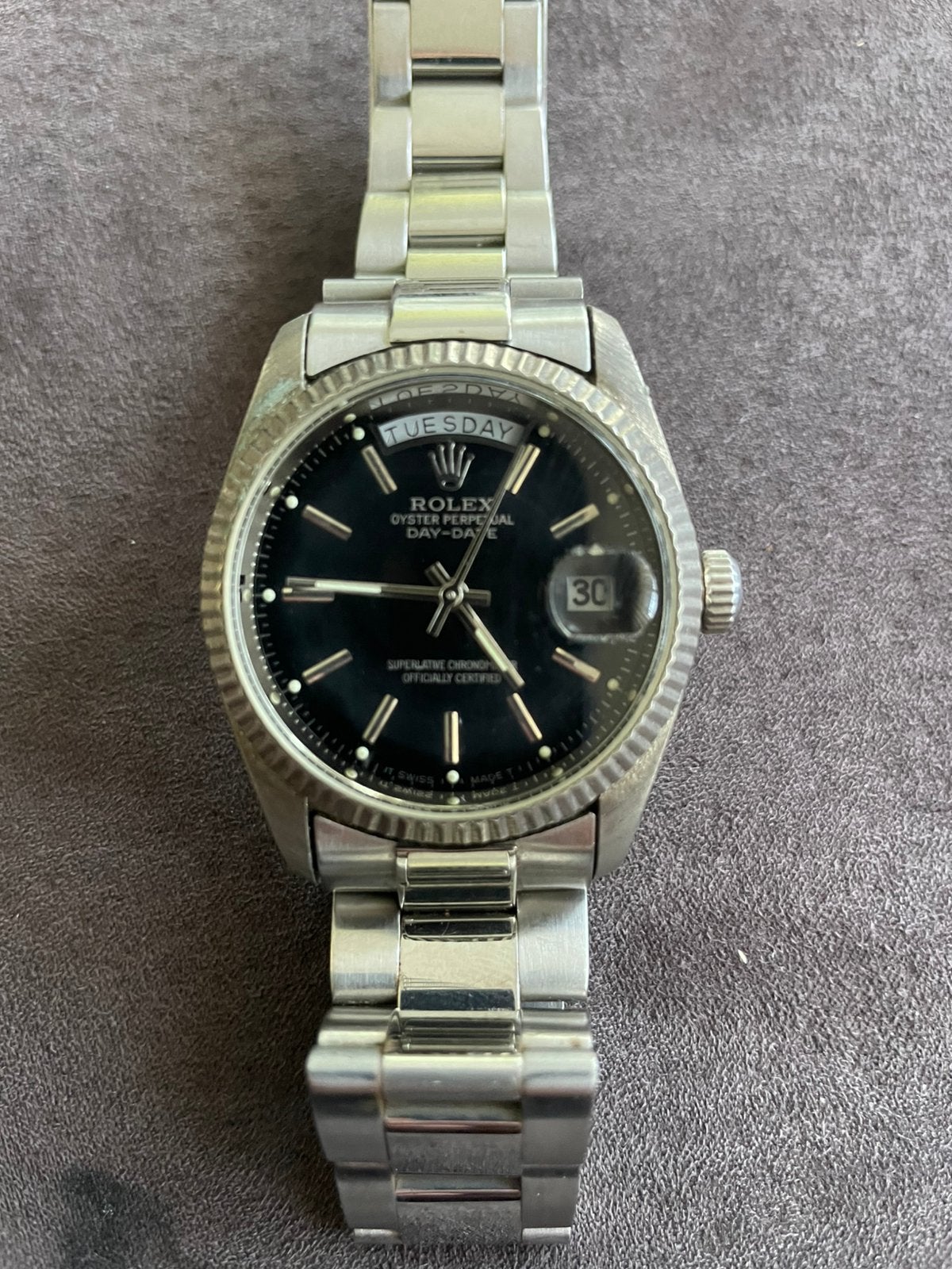 Rolex Day Date 1803, Sieraden, Tassen en Uiterlijk, Horloges | Heren, Ophalen of Verzenden, Zo goed als nieuw, Staal, Rolex