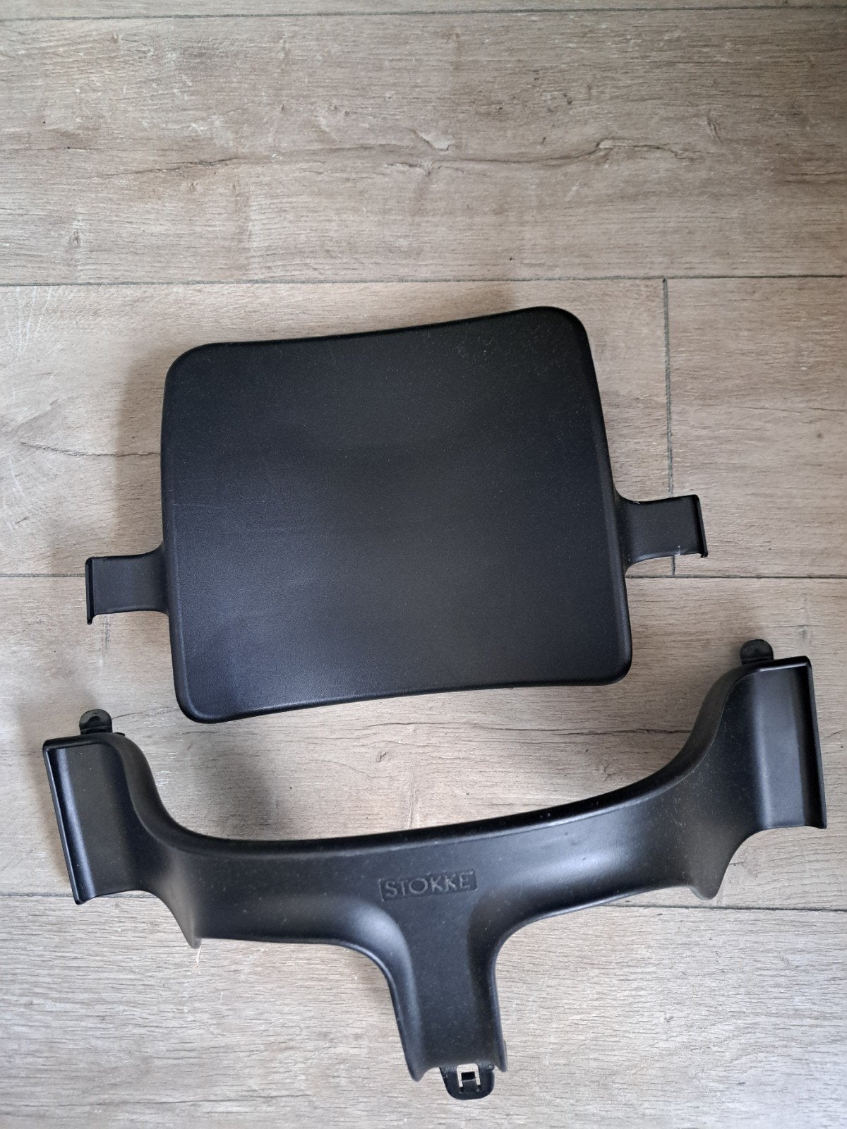 stokke tripp trapp babyset zwart, Ophalen of Verzenden, Zo goed als nieuw, Meegroeistoel, Stoelverkleiner