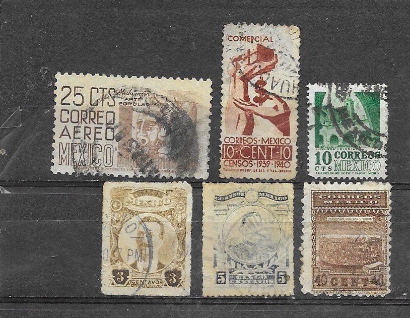Mexico, kavel oudere zegels, gestempeld, Verzenden, Gestempeld, Noord-Amerika