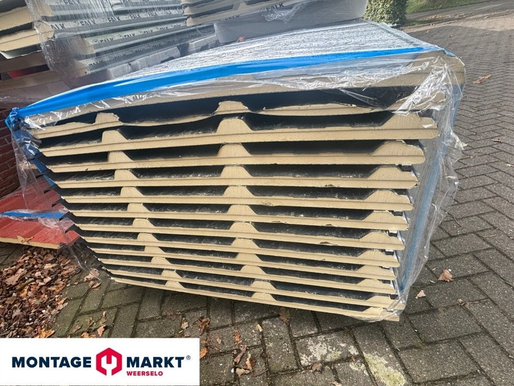 Restpartij FALK Dakpanelen EKO TR3+ 30 mm | Antraciet/Wit, Ophalen, Nieuw, Overige materialen, 20 tot 50 mm