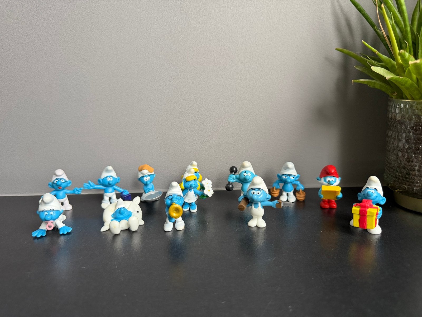 13 Smurfen AH spaaractie 2008 - 12 verschillende, Verzamelen, Ophalen of Verzenden, Gebruikt, Verschillende Smurfen, Poppetje, Figuurtje of Knuffel