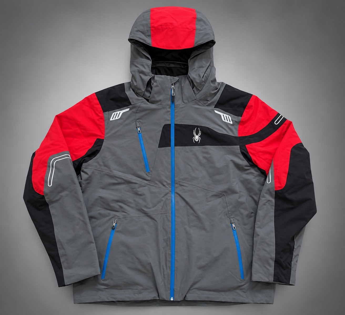 Spyder ski jas heren XXL winter snowboard rood grijs, Ophalen of Verzenden, Zo goed als nieuw, Overige maten, Jack