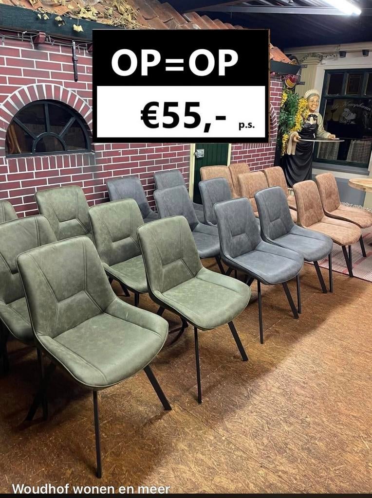 eetkamerstoelen leeg verkoop [NIEUW], Ophalen of Verzenden, Zo goed als nieuw, Grijs, Vijf, Zes of meer stoelen