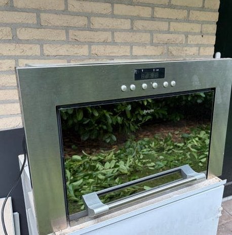 Pelgrim MAG636RVS/P01 Inbouw Combimagnetron, Witgoed en Apparatuur, Magnetrons, Ophalen, Combimagnetron, Gebruikt, 60 cm of meer