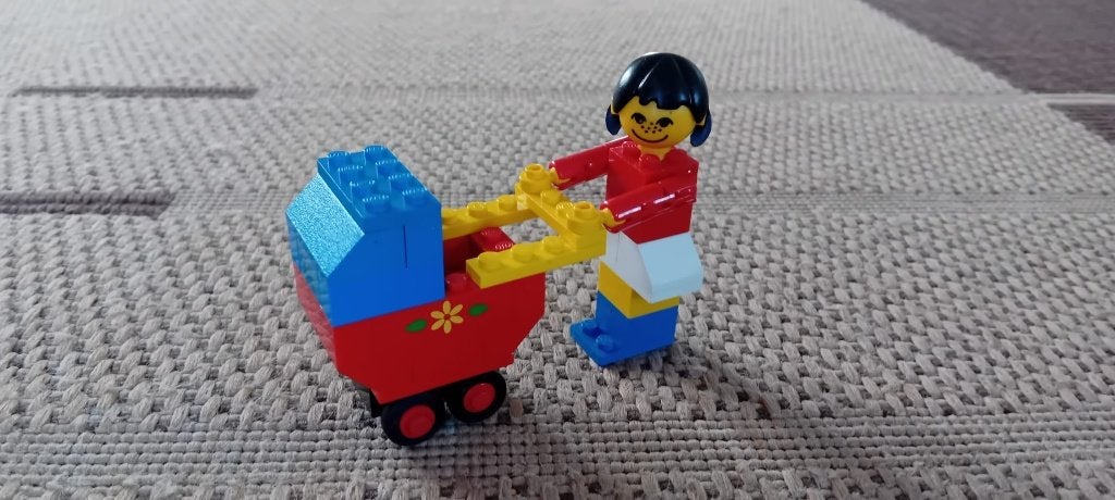 lego kinderwagen met boekje set 208, Lego, Ophalen of Verzenden, Zo goed als nieuw, LEGOLAND