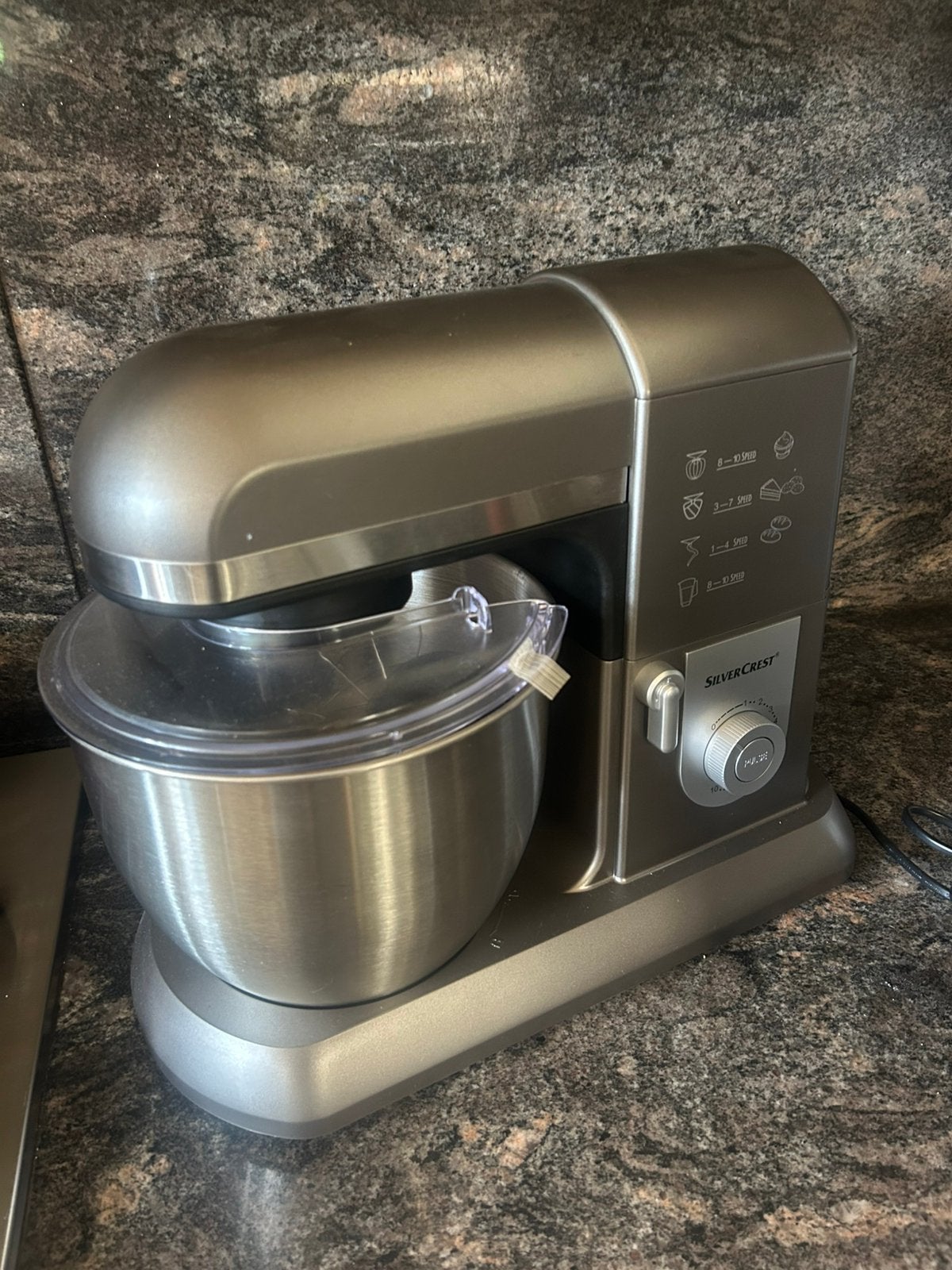 Keukenmachine silvercrest, Witgoed en Apparatuur, Keukenmixers, Ophalen, Zo goed als nieuw, 3 snelheden of meer