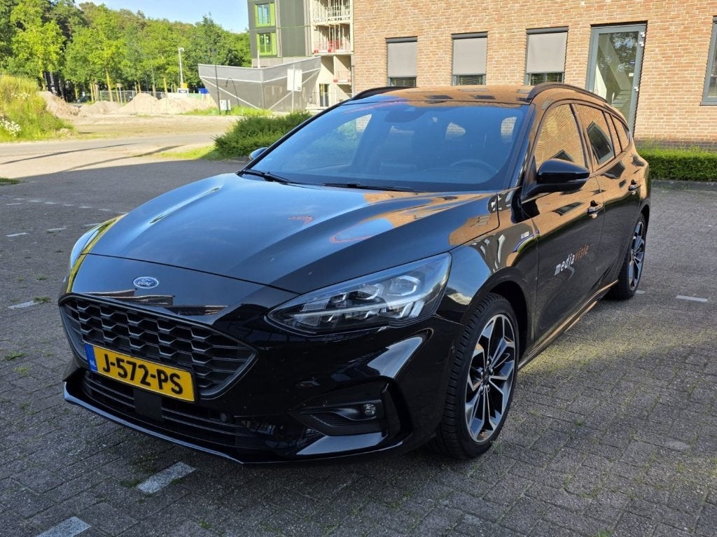 Ford Focus 1.0 Ecoboost Hybrid 155pk 2020 Zwart B&O Panorama, Auto's, Stof, Zwart, Origineel Nederlands, Stationwagon