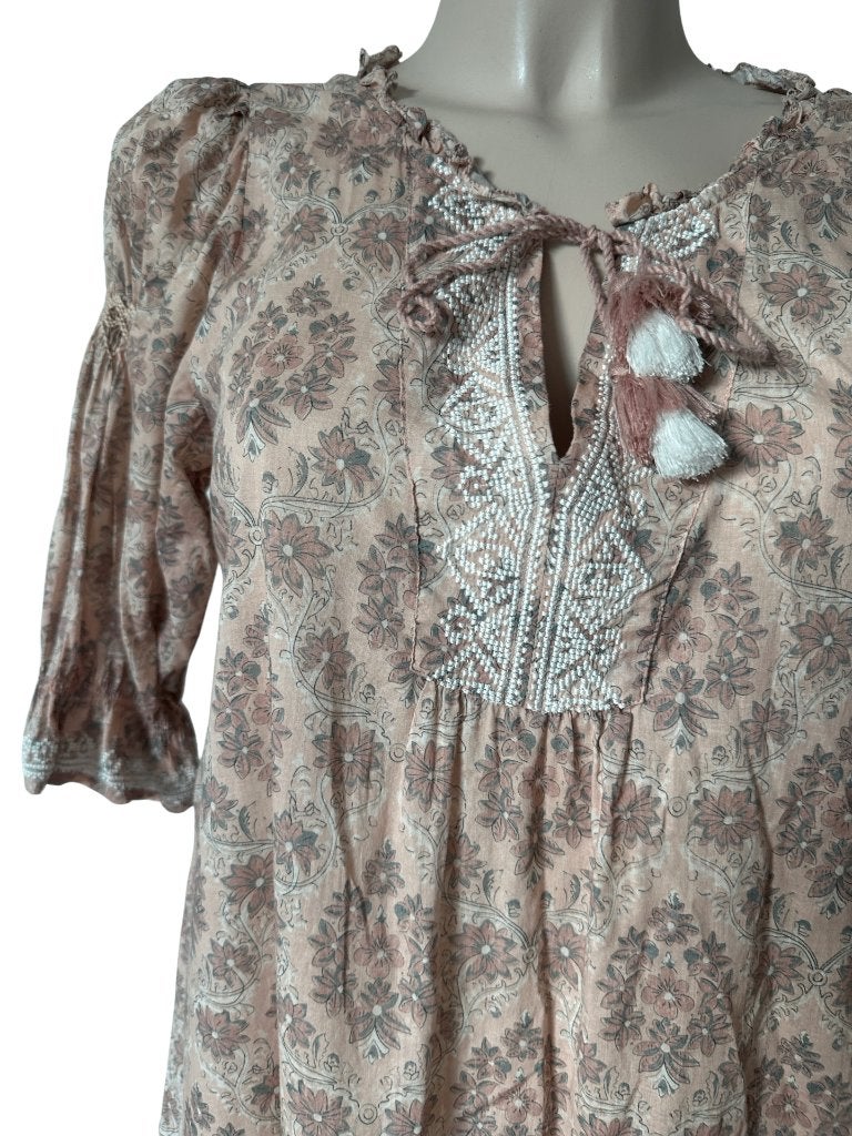 Odd Molly jurk S, Beige, Ophalen of Verzenden, Zo goed als nieuw, Onder de knie
