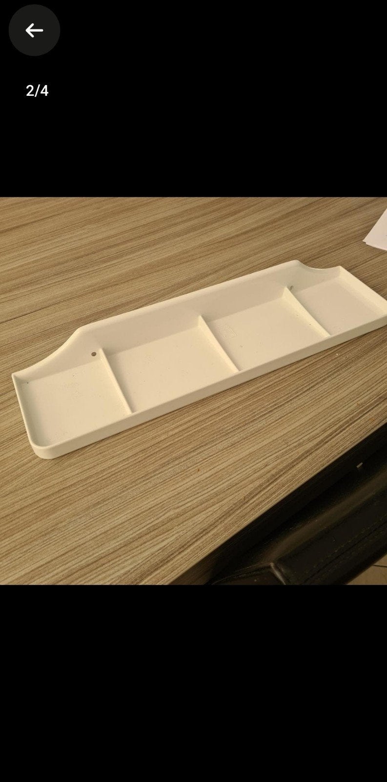 Witte planchet voor badkamer, Gebruikt, Kunststof, Ophalen of Verzenden, Modern