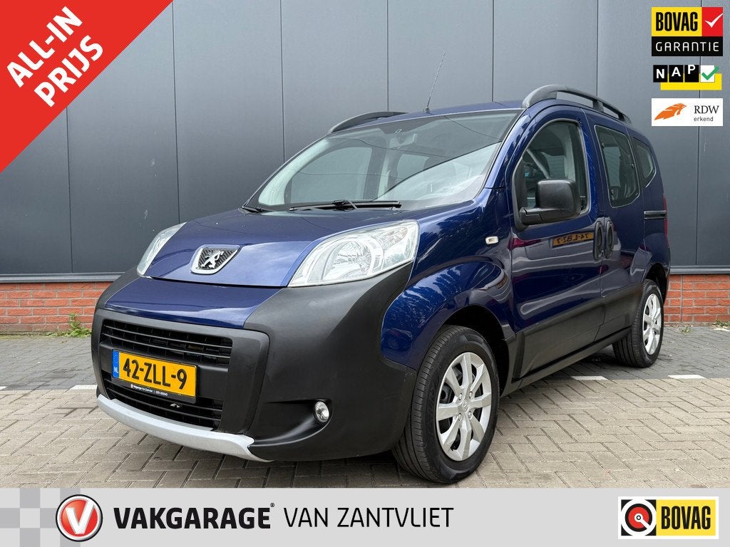 Peugeot Bipper Tepee 1.4 Outdoor (12 mnd BOVAG-garantie), Auto's, Zwart, 4 cilinders, Parkeersensor, Origineel Nederlands