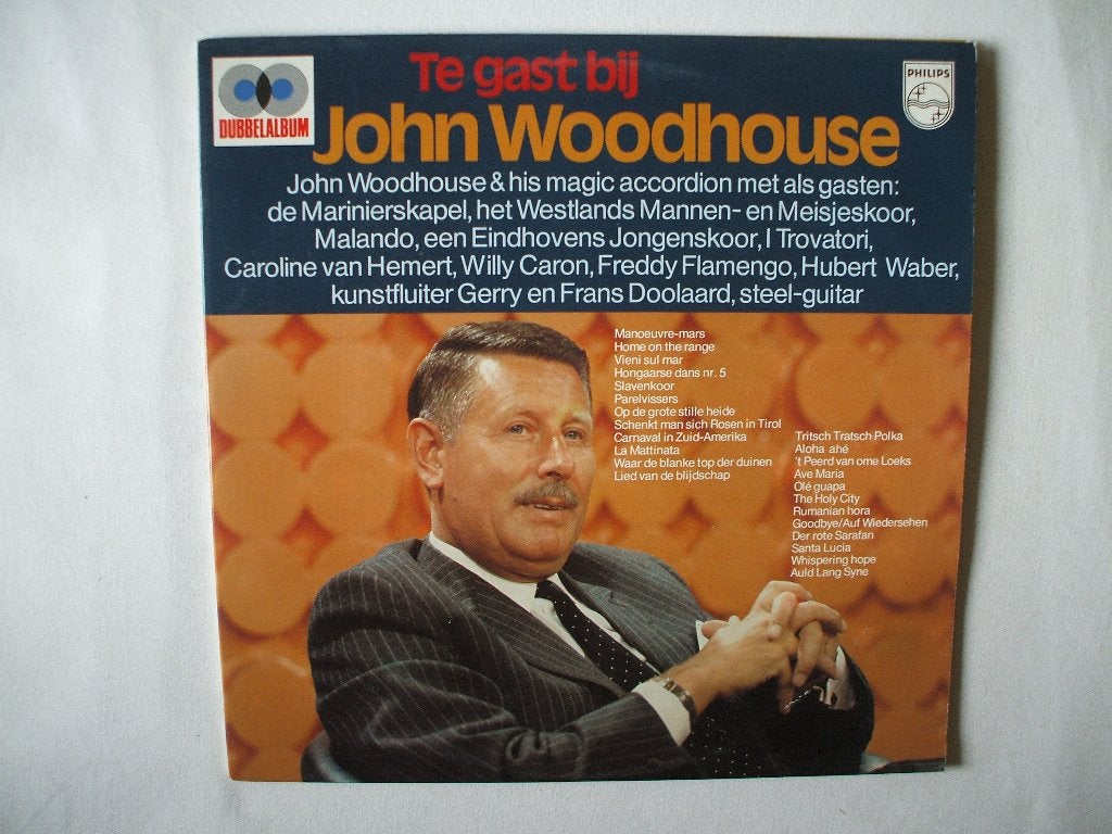 John Woodhouse - Te gast bij LP, Cd's en Dvd's, Gebruikt, Ophalen of Verzenden, Dubbel-LP, Levenslied of Smartlap