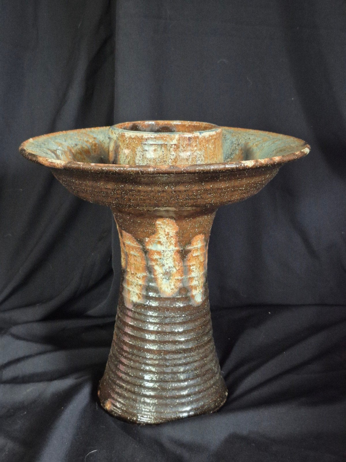 Prachtige zeer grote vaas 34 cm voor o.a. ikebana. keramiek, Ophalen, Gebruikt