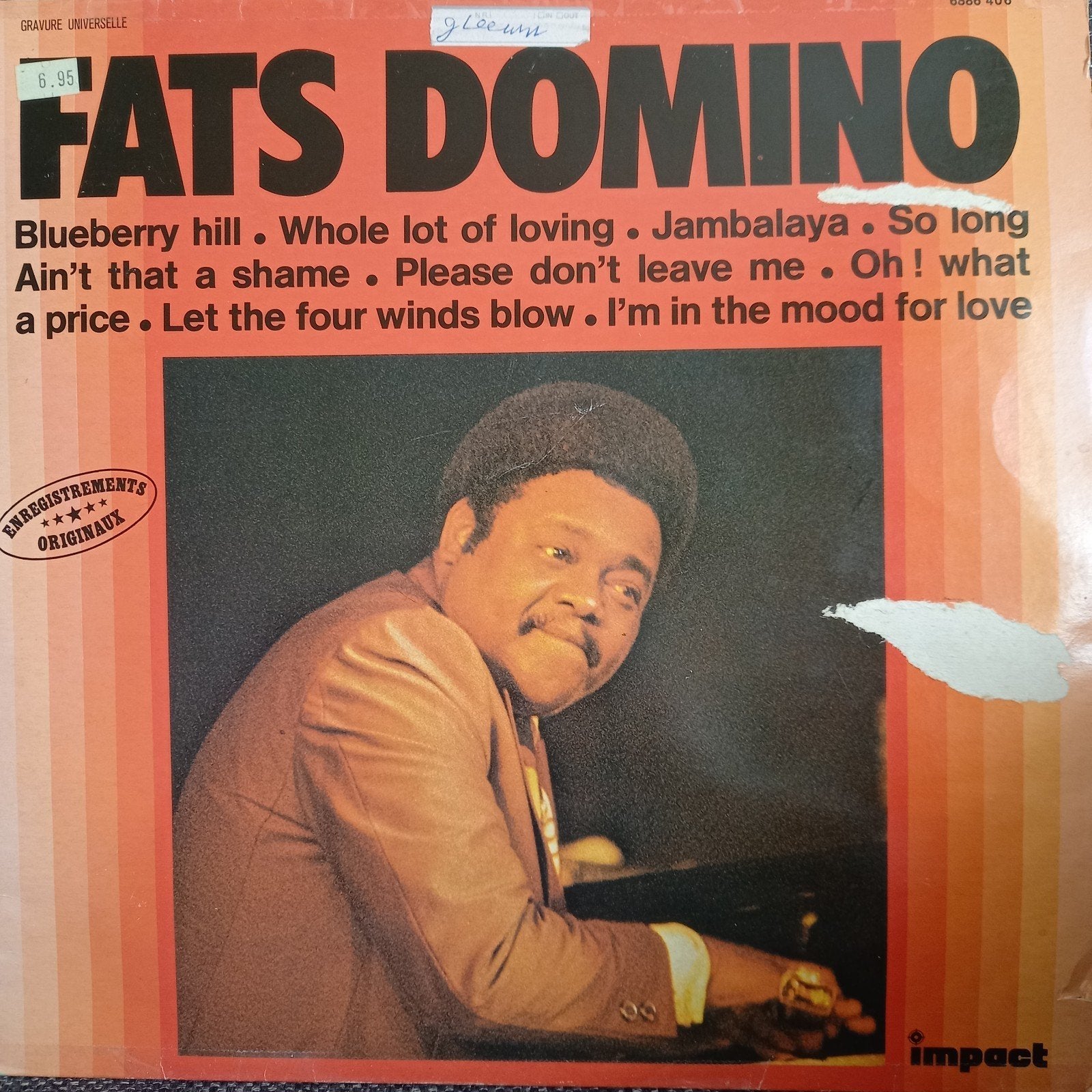 LP Fats Domino - Fats Domino, Ophalen of Verzenden, 12 inch, Blues, LP