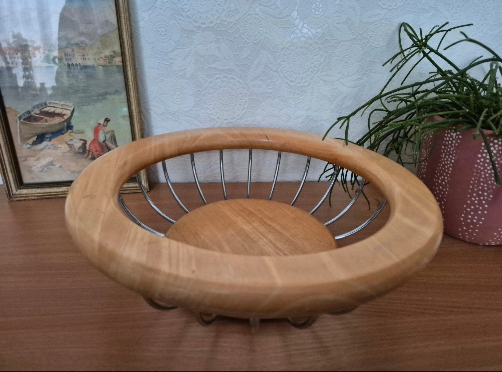 Vintage Zweedse Boda Nova fruitschaal - Ulf Hanses, Gebruikt, Schaal, Rond, Ophalen of Verzenden