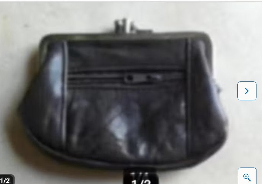 Leren dames portemonai br 15 cmH 10 cm merk Fabretti, Ophalen of Verzenden, Zo goed als nieuw, Bruin, Overige merken