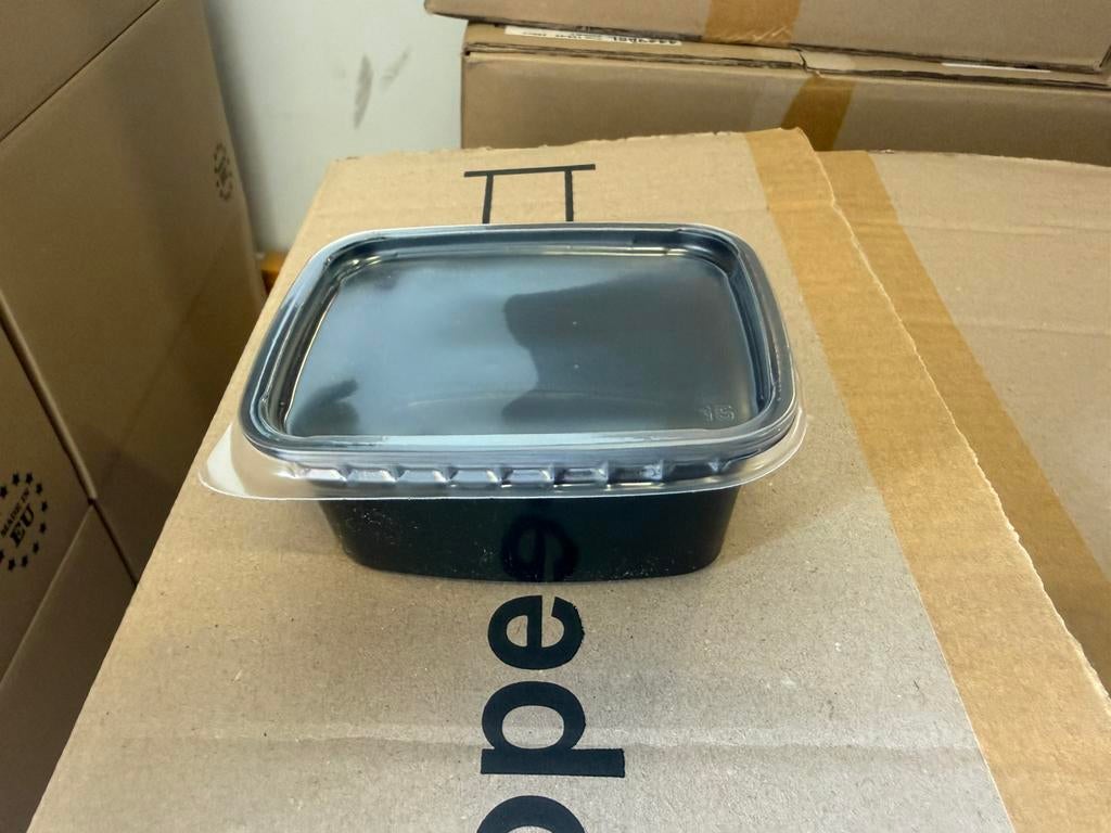 Portion Container PP Zwart Rechthoekig 108/45 250cc 1000 St., Zakelijke goederen, Horeca | Overige, Ophalen