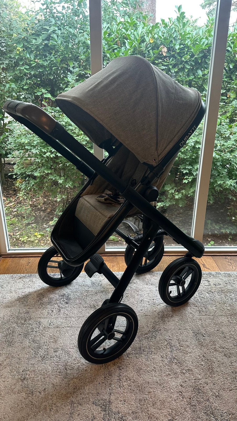 Dubatti One E3 kinderwagen - Melange Taupe, Kinderen en Baby's, Luchtbanden, Zo goed als nieuw, Combiwagen, Ophalen